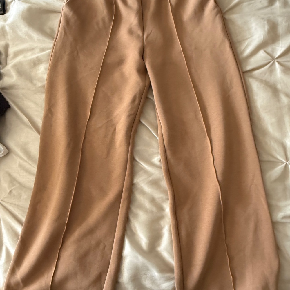CALIA by Carrie Underwood Tan Wide Leg Pants